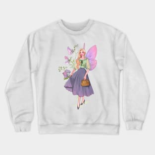 Sweet Pea Fairy Crewneck Sweatshirt